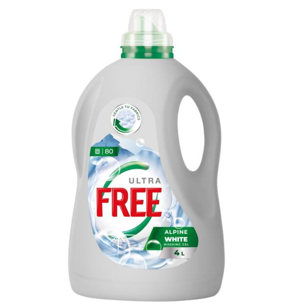 Free Alpine Freshness гель д/прання 4л White з ароматом свіжості